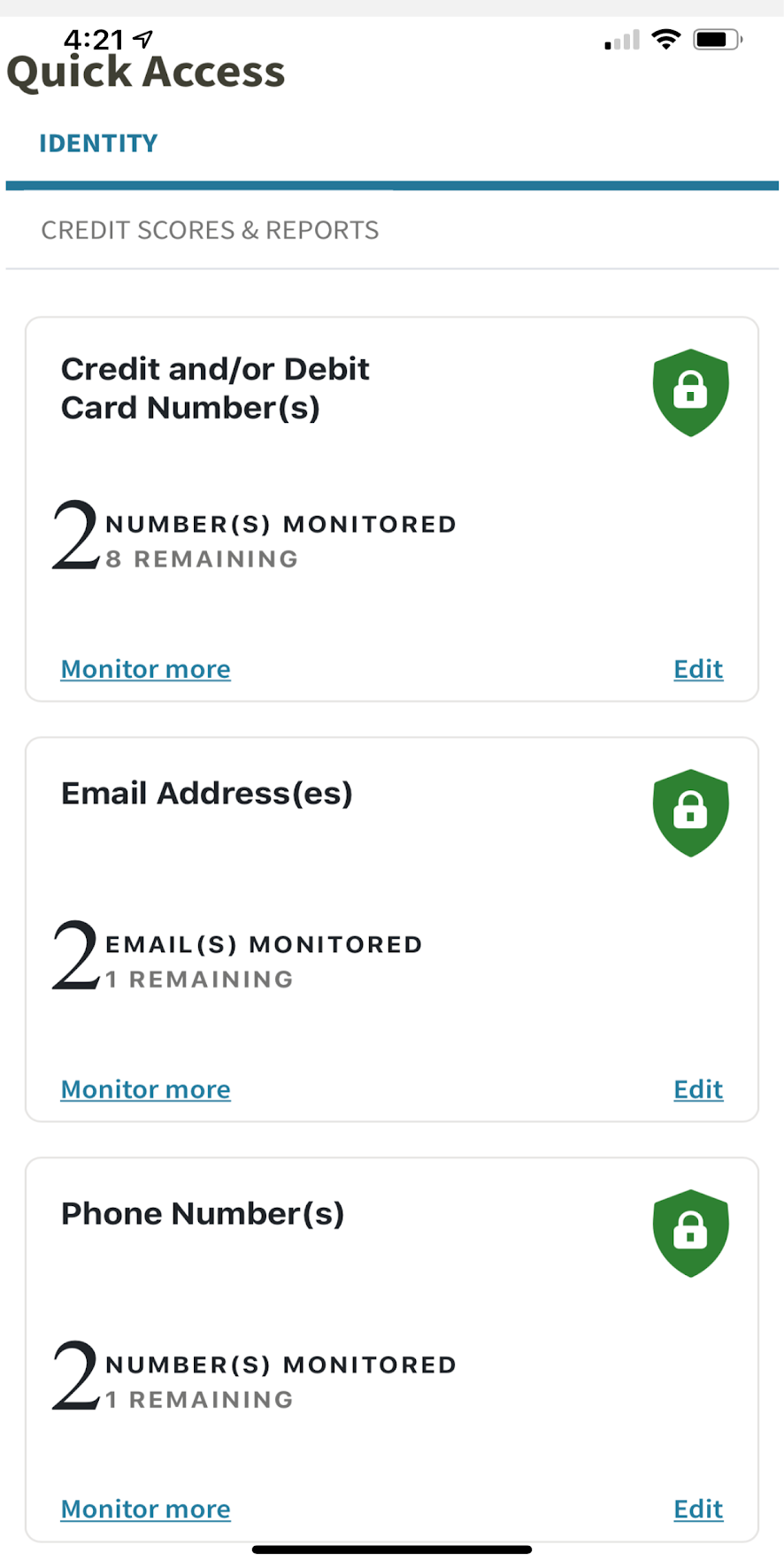 View your credit score, the factors that affect it and how it changes over time.